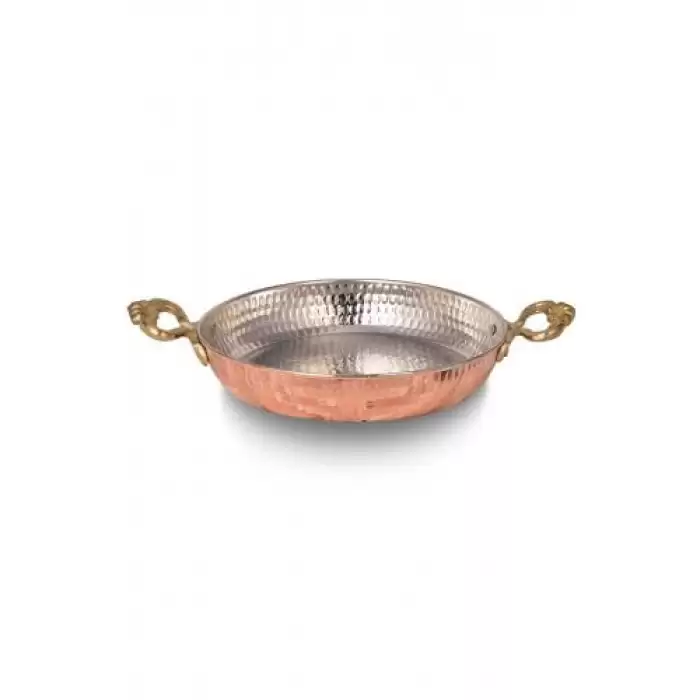 Turna Bakır Acemli Tava 5 No 23 Cm Makine Dövme Kırmızı Turna7561-1