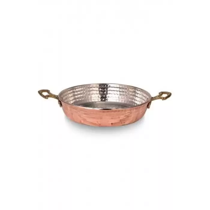 Turna Bakır Soylu Tava 5 No 22 Cm İnce Kırmızı Turna7606-1