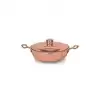 Turna Bakır Emirgan Tava 5 No 22 Cm El Dövme Kırmızı Turna7601-1