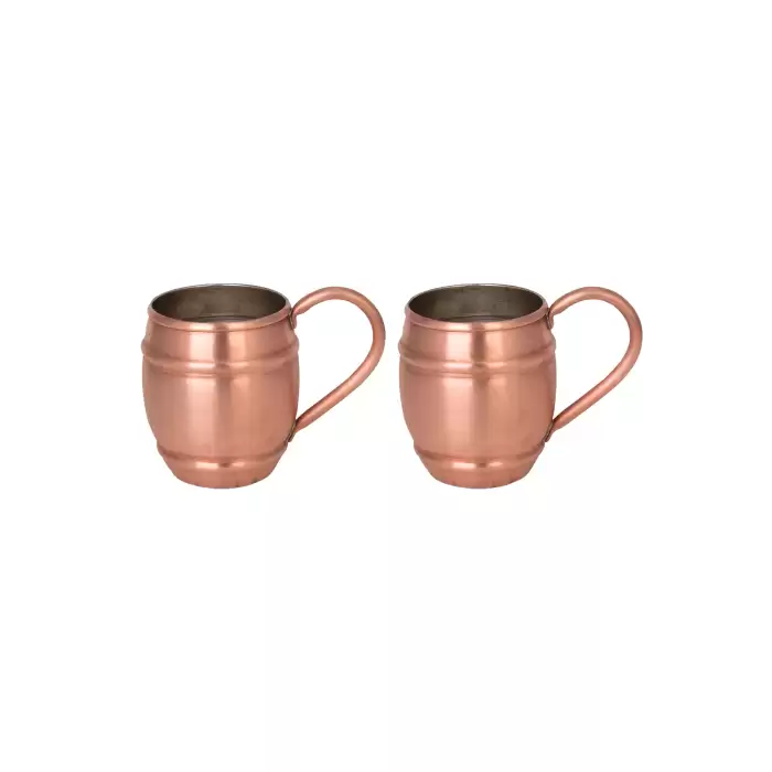 Turna Bakır Grande Bardak 2 No Düz 1000 Ml 2li Takım Skoç Turna0464-24