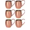 Turna Bakır Moscow Mule Bardak Düz 500 Ml 6lı Takım Skoç Turna0493-64
