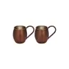 Turna Bakır Moscow Mule Bardak Düz 500 Ml 2li Takım Oksit Turna0493-23