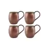 Turna Bakır Moscow Mule Bardak El Dövme 500 Ml 4lü Takım Oksit Turna0497-43
