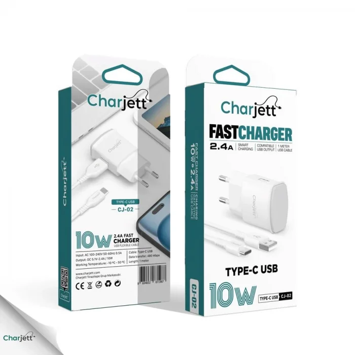 2.4A TYPE-C USB Hızlı Seyahat Şarj Aleti Seti