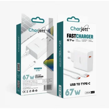 Charjett 67W Tek Port Hızlı Şarj Adaptörü