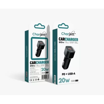 Charjett Çift 20W Bağlantı Noktalı USB Araç Şarj Cihazı