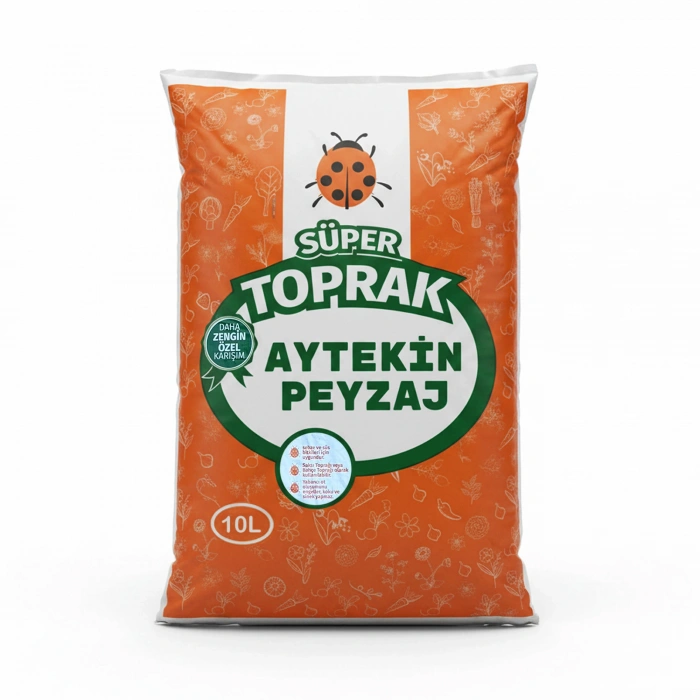 Aytekin Peyzaj Süper Torf Toprak 10 lt Sebze Çiçek Süs Bitkisi Toprağı