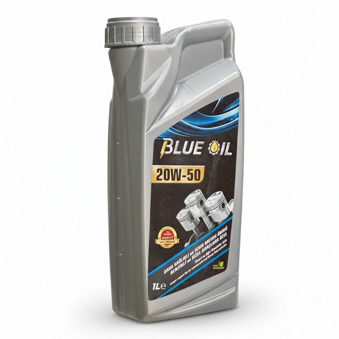 Blue Oil 20W/50 1lt API SL/CF Benzinli ve Dizel Motor Yağı