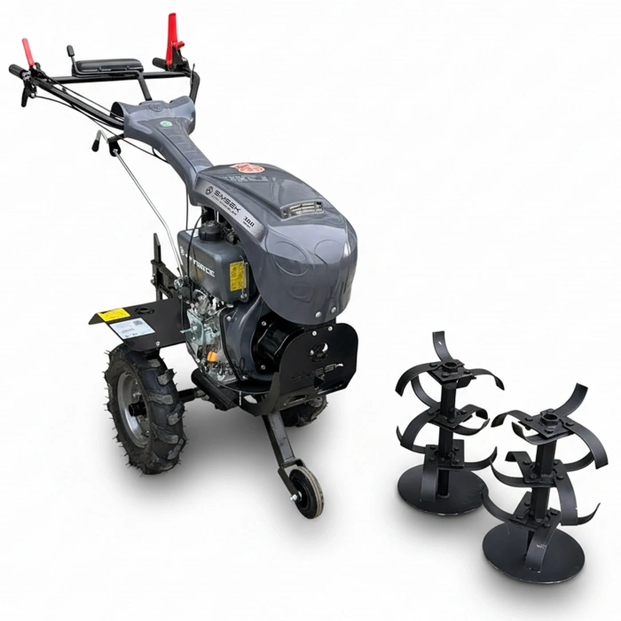 Şimşek 300D 7 Hp Dizel Kurmalı Çalıştırma Çapa Makinesi Tekerkeli 3+1 Vitesli