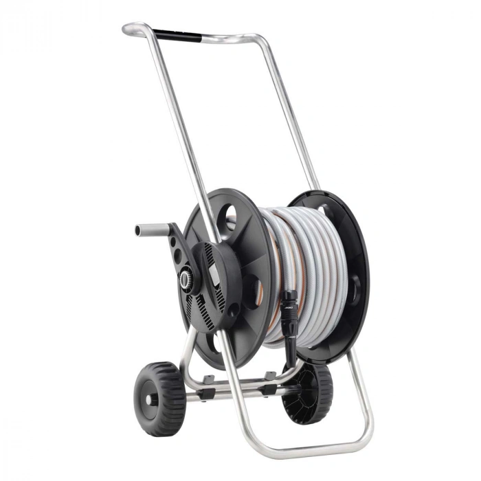 Claber 8863 Metal Junior Pronto 30 mt Sulama Başlıklı Tekerlekli Hortum Makarası Seti