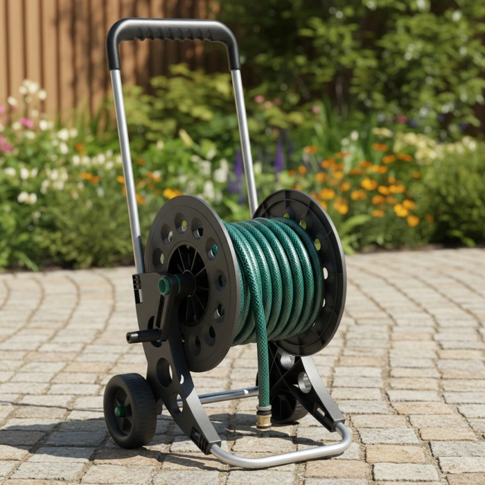 Claber 8940 Tekerlekli Hortum Makarası Arabası 1/2 60 mt Hortum Kapasiteli