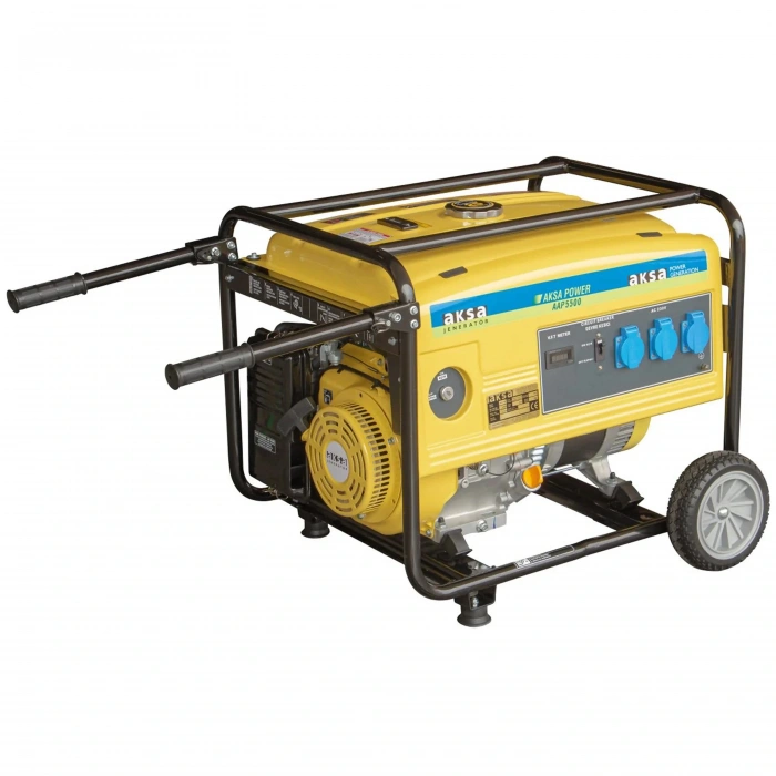 Aksa AAP 5500 Portatif İpli Benzinli Tekerlekli Jeneratör 5.5kW