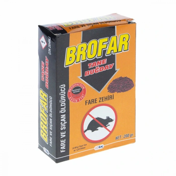 Brofar Tane Buğday Fare ve Sıçan Zehri 200gr