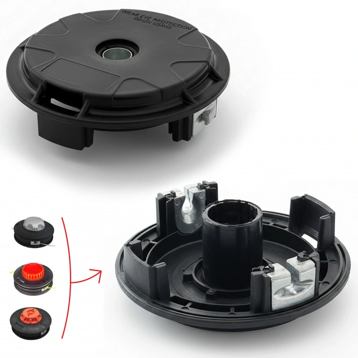 Motorlu Tırpan Kolay Sarım Kurmalı Misina Başlık Gövde M10 x 1.25 - Dişi Tip Oleomac Kawasaki Uyumlu