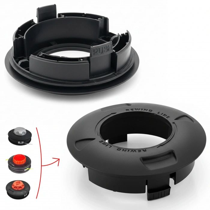 Motorlu Tırpan Kurmalı Otomatik Başlık Alt Kapak Çemberi