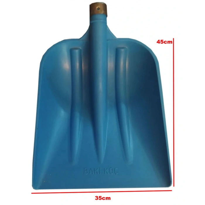 Plastik Faryap Zahire Çok Amaçlı Kürek 45x35cm Metal Bilezikli (Sapsız)