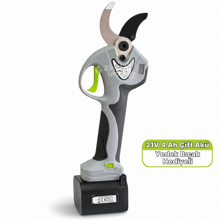 Zimastar SC-8611 A Akülü Budama Makası 40mm Ekranlı 21V 4Ah Çift Akü