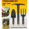 Sgs 3120 Hobi 3lü Bahçe Seti Kürek Tırmık Çapa Bahçıvan Seti