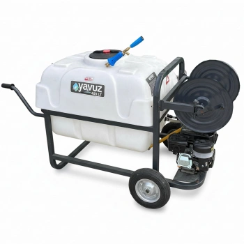 Yavuz Y400 400lt 22lik Pompa Tekerlekli Basınçlı Bahçe İlaçlama Makinesi Pülverizatörü