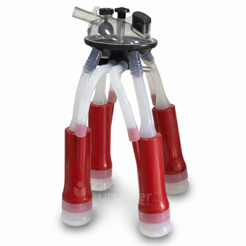 Bartech Büyükbaş Süt Sağım Makinesi 240cc Silikon Memelikli Pençe Komple Set