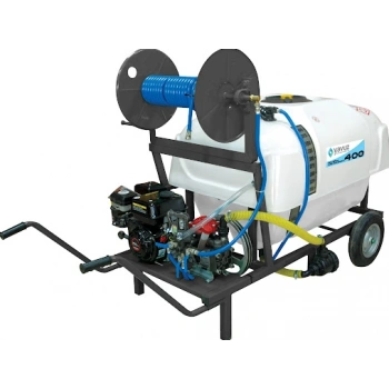 Yavuz Y400 400lt 22lik Pompa 100mt Hortum Tekerlekli Basınçlı Bahçe İlaçlama Pülverizatörü
