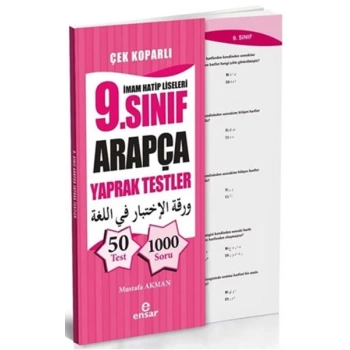 İmam Hatip Liseleri 9. Sınıf Arapça Yaprak Testler
