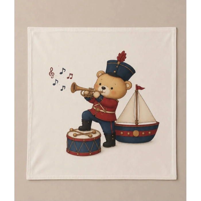 SÜTLÜ %100 Organik Pamuk Battaniye Little Voyage Collection