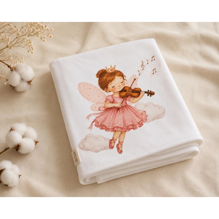 SÜTLÜ %100 Organik Pamuk Battaniye Little Serinade Collection