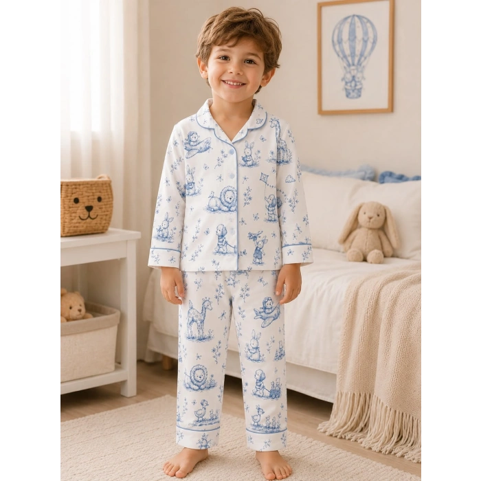 SÜTLÜ Yatak Pijama Takımı Little Adventure Collection
