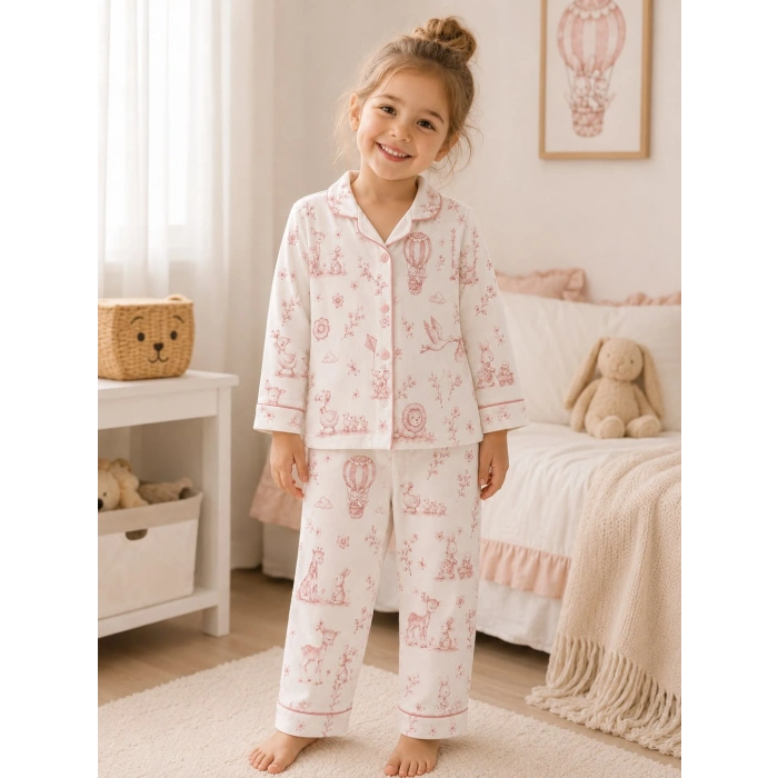 SÜTLÜ Yatak Pijama Takımı Little Blossom Collection