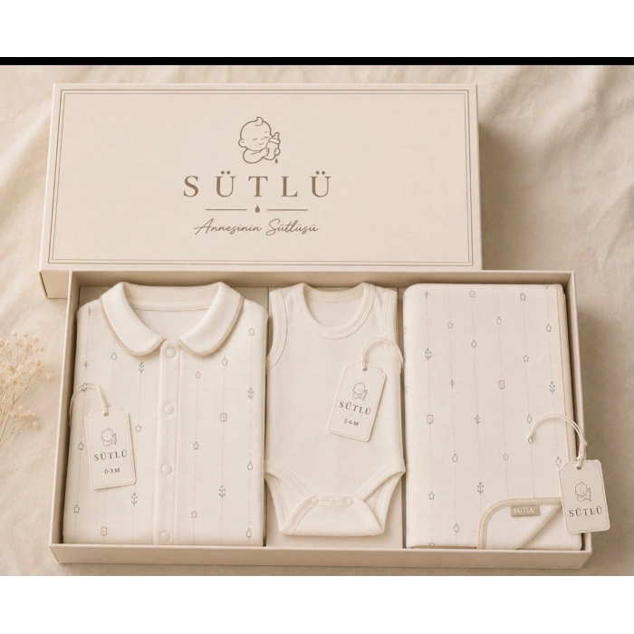SÜTLÜ Yeni Doğan Set Ecru Collection