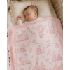 SÜTLÜ %100 Organik Pamuk Bebek Battaniyesi Little Blossom Collection