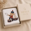 SÜTLÜ %100 Organik Pamuk Müslin Battaniye Little Voyage Collection