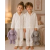 SÜTLÜ Yatak Pijama Takımı Ecru Collection