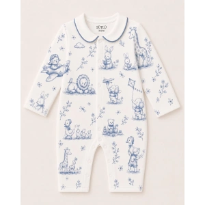 SÜTLÜ Ayaklız Bebek Tulumu Little Adventure Collection