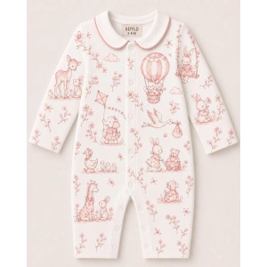 SÜTLÜ Ayaksız Bebek Tulumu Little Blossom Collection