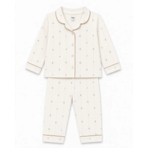 SÜTLÜ Yatak Pijama Takımı Ecru Collection