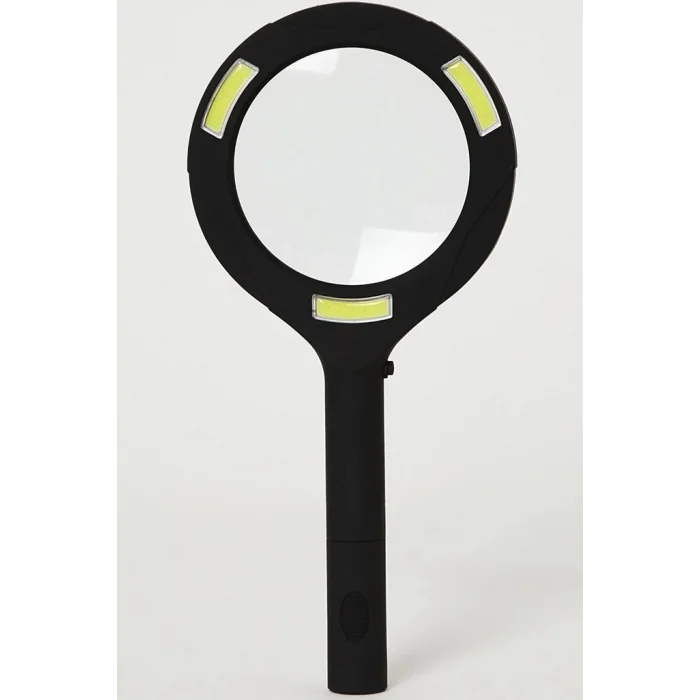 3 Ledli Işıklı El Büyüteci 250 Lümen Beyaz Işık Büyüteç 3x Zoom Tamirci Büyüteç Wt374