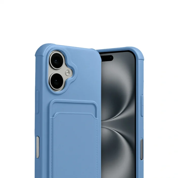 Apple İphone 17 Kelvin Kartvizitli Silikon - Mavi