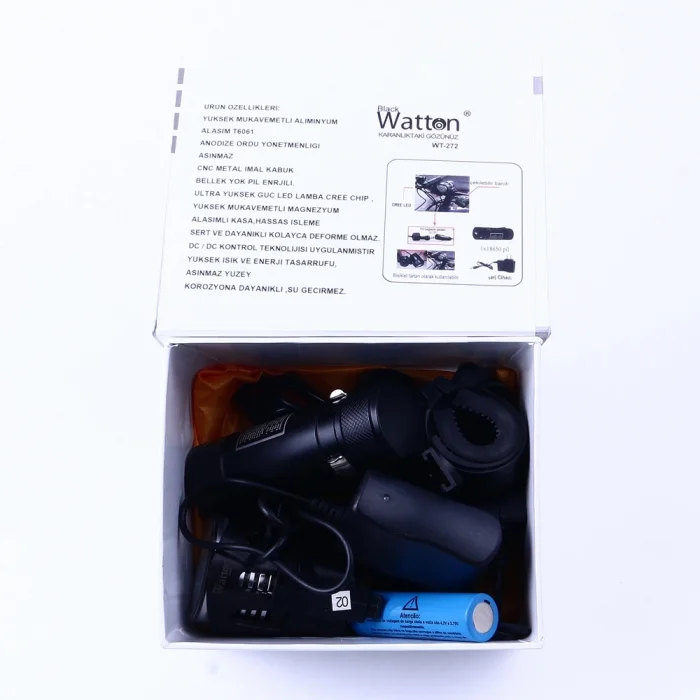 Black Wt-272-profesyonel Bisiklet Lambası