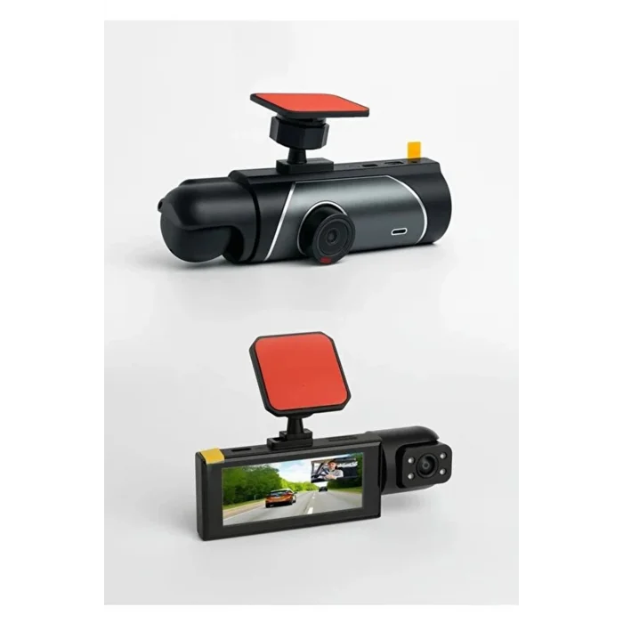 Çift Kameralı Araç Içi Kamera Wifi 1080p Full Hd, Gece Görüşü, G-sensör, Park Modu, 3.16” Ekran