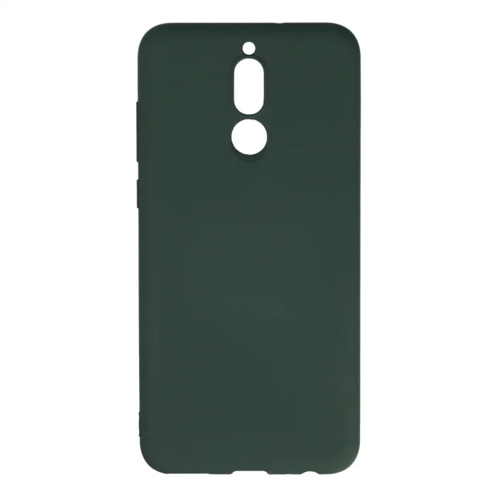 Huawei Mate 10 Lite Kılıf Nano İçi Kadife Silikon - Koyu Yeşil