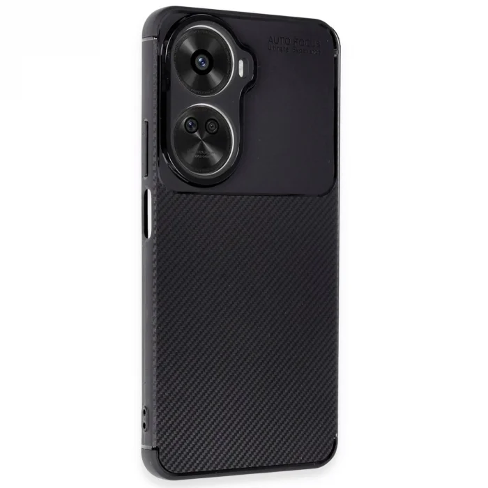 Huawei Nova 12 Se Kılıf Auto Focus Karbon Kapak - Siyah