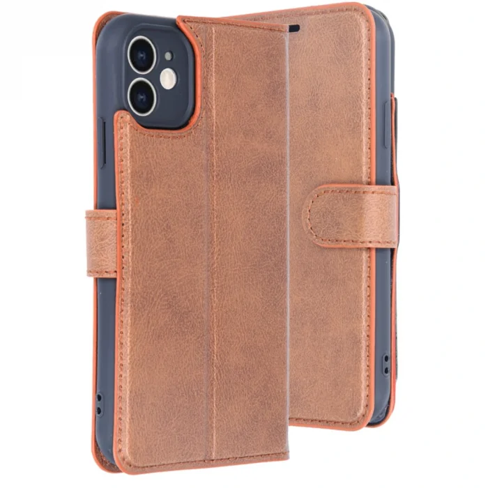 İphone 11 Kılıf Trend S Plus Kapaklı Kılıf - Taba