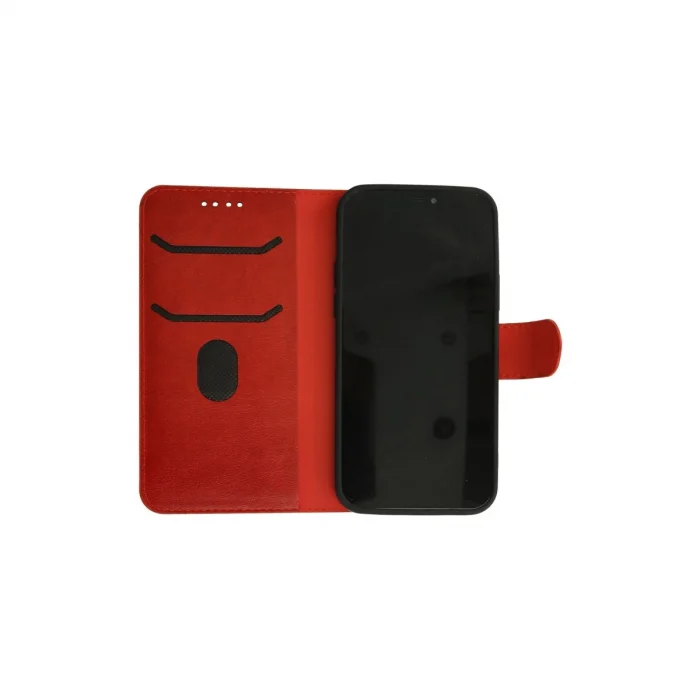 İphone 12 Kılıf Trend S Plus Kapaklı Kılıf - Kırmızı