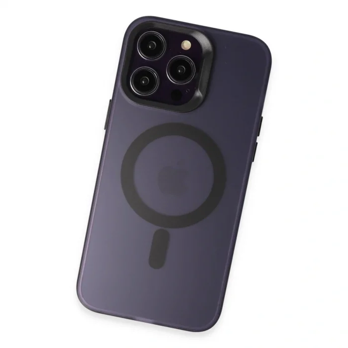 Joko İphone 14 Pro Kılıf Mateks Magsafe Kapak - Derin Mor