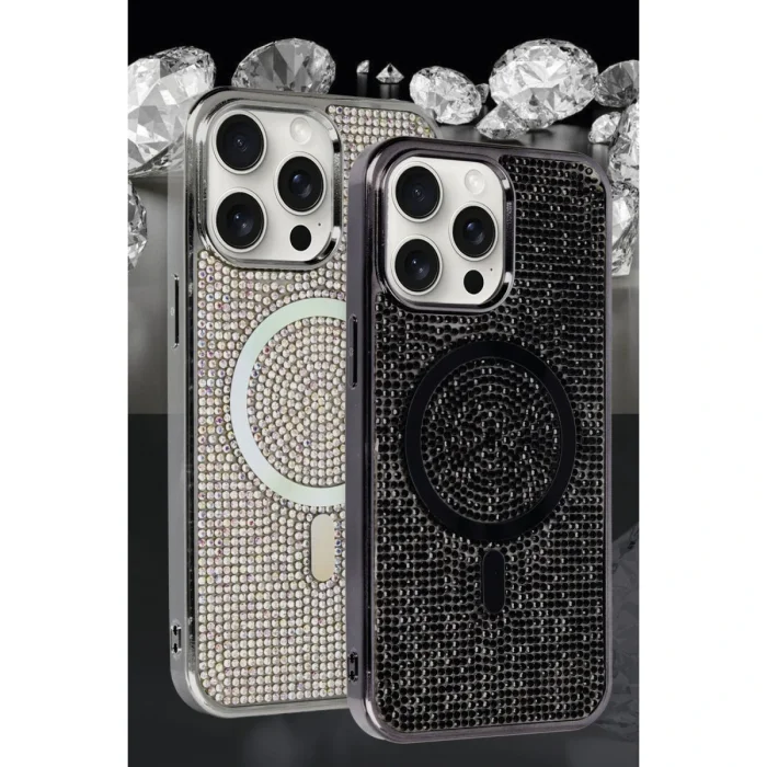 Joko İphone 15 Pro Kılıf Helen Magsafe Kapak - Gümüş