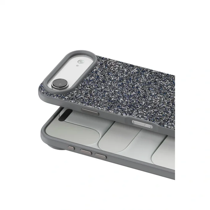 Onegif Apple İphone 17 Air Bright Simli Kapak - Gümüş