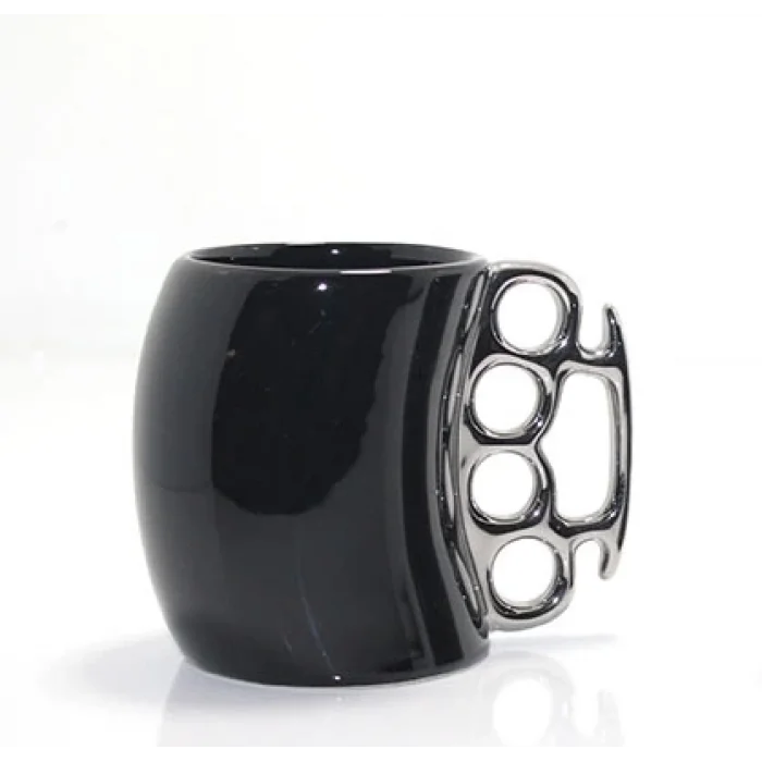 Porselen Muşta Tasarımlı Kupa Bardak  Aalk2383