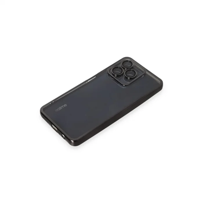 Realme C53 Kılıf  Lensli Silikon - Siyah